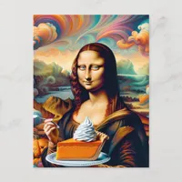 Mona Enjoys Pumpkin Pie Postcard