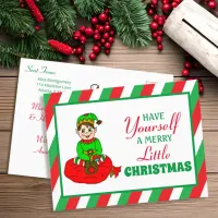 Have Yourself a Merry Little Christmas Personalize Postcard