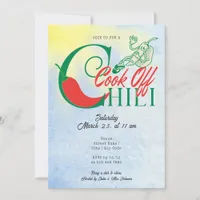 Grill and Chill Party Chili Cook Off Friendsgiving Invitation