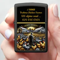 Morning Cochin Chicken Farming Zippo Lighter