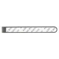 Customize Add Name Photo or Artwork Gunmetal Finish Tie Bar