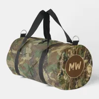 Camouflage Camo Hunting Fishing Monogram Duffle Bag