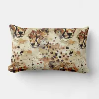 Exotic Reddish Brown Spotted Animal Print  Lumbar Pillow