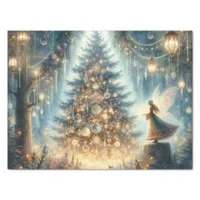 Little Christmas Fairy in an Enchanted Forest Tissue Paper