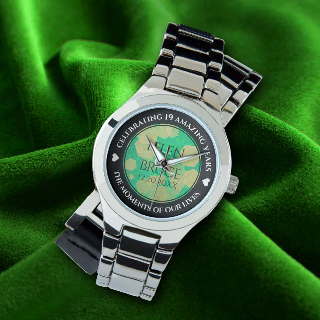 Elegant 19th Jade Wedding Anniversary Celebration Watch