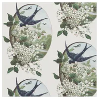 vintage bird fabric