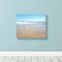 Soulac Sur Mer Beach | Coastal Seaside In France  Canvas Print