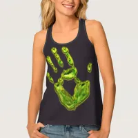 Glowing Ghoul Handprint Tank Top