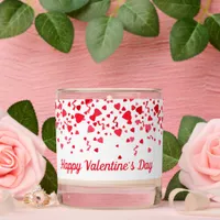 Valentine's Day Red Confetti Hearts  Scented Candle