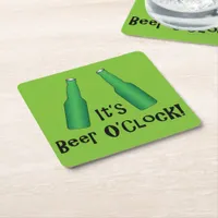 Beer O'Clock Sun is Over the Yardarm Funny Coaster