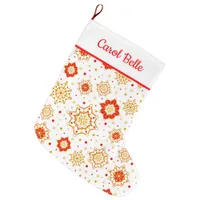 Retro Mid-Century Modern Design Large Christmas Stocking