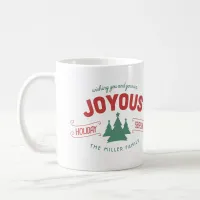 Joyous Holiday Season Fir Trees Red/Green ID580 Coffee Mug