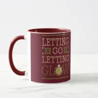 "Letting Go, Letting Glow" Personalized Holiday Mug