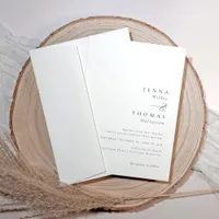 Simple Elegant Minimal Classic Wedding Invitation