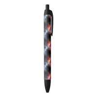 Stellar Symphony Galactic Nebulas Pattern Black Ink Pen