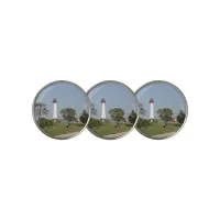 Guiding Lights: Long Beach Lighthouse Serenity Golf Ball Marker