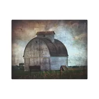 Barn in a Field Metal Print