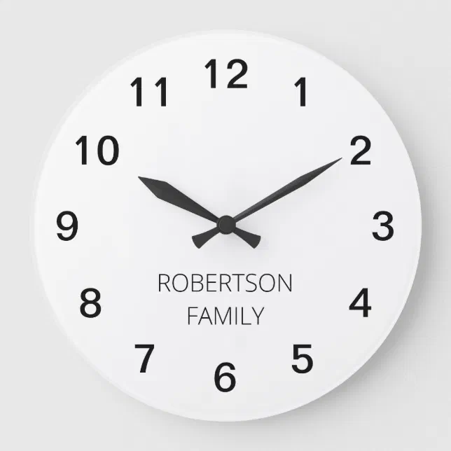 Personalized Minimalist Acrylic Wall Clock