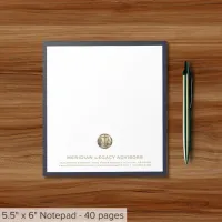 Legal Justice Scale Logo Notepad