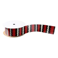 Snake Skin, Scarlet Kingsnake Stripe Satin Ribbon