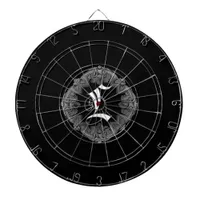 Elegant Goth Initial L Dartboard