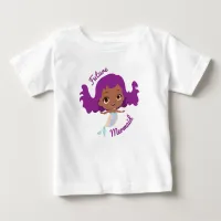 Future Mermaid Afro American Cute Baby T-Shirt