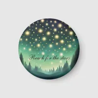 Reach for the Stars - Green shades Starry Night Magnet