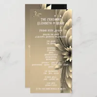 Gold floral Invitation"