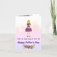 Father's Day Bouquet: Blossoming Love Holiday Card