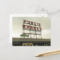 Public Market in Seattle, WA Postcard