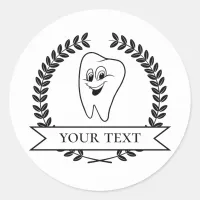 Dentist Tooth Certificate Sticker for Patients