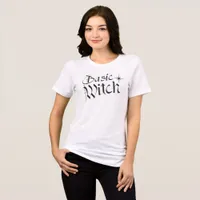 Basic Witch Costume Star Gothic Modern Halloween Tri-Blend Shirt