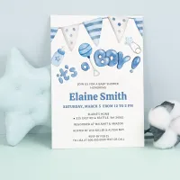 Cute Little Things Its a Boy Baby Shower Invitation