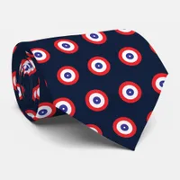 Curling Rink Target Patterned Neck Tie