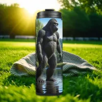 Sasquatch Bigfoot Reflection in Lake Thermal Tumbler