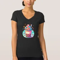 Pink and Blue Bubble Tea T-Shirt