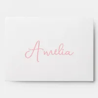 Handwritten Name Calligraphy Cute Personalized Envelope