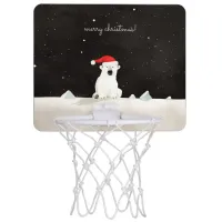 Merry Christmas Polar Bear! Mini Basketball Hoop