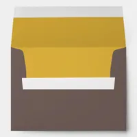 Mocha Gold Insert Wedding Envelope