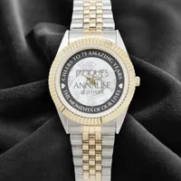 Elegant 75th Diamond Wedding Anniversary Watch