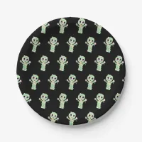 Cute Mummy Halloween Party Paper Plates