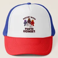 Fun Rolling Homies Boardgame Meeple Fun  Trucker Hat