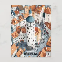 Travel to Bratislava Slovakia Postcard