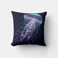 Glowing Ocean: Jellyfish Inspired Throw Pillows