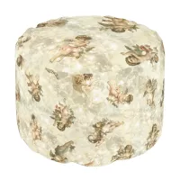 Vintage Angels Glittering Gold ID136 Pouf