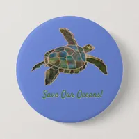 Button - Sea Turtle