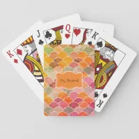 Fish Scale Pattern Poker Cards