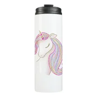 Pretty Unicorn Thermal Tumbler