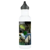 Rock Formations and Caves in Alaska Collage Stainless Steel Water Bottle