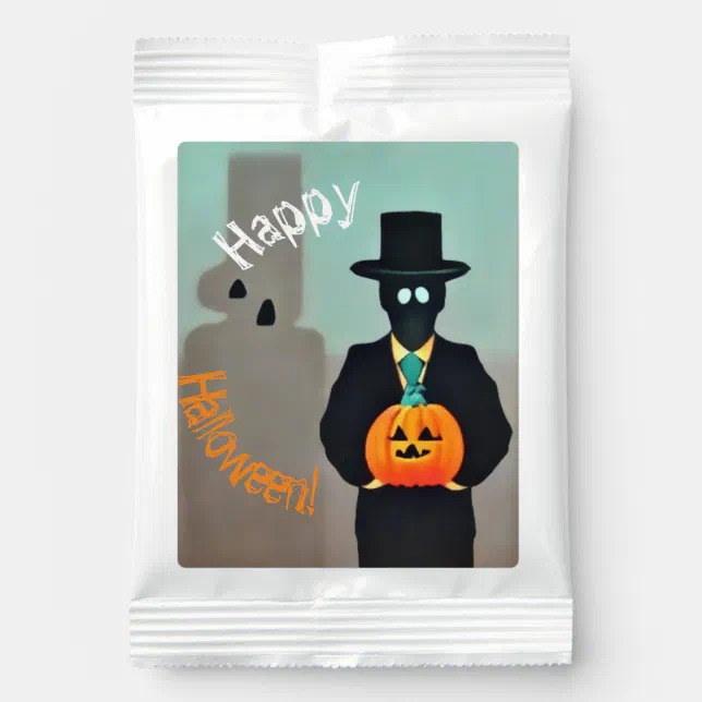 Stylish Halloween Monster Paper Sachets with Lemonade Drink Mix
